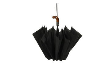 PNG, umbrella in black color isolated on white background. © Atlas