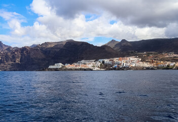 Fototapeta premium The mighty cliffs of Los Gigantes on the Canary Island of Tenerife.
