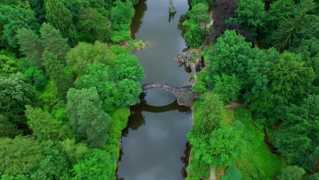 Devil's Bridge Germany aerial drone
