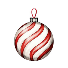 Watercolor Christmas Ornaments (AI Generated)