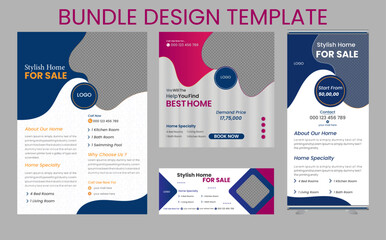 Bundle Editable Travel flyer ,facebook cover ,media post,roll up banners design 
