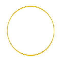 gymnastic hoop under the white background