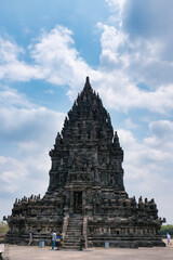 Naklejka premium Candi Wishnu, one of the large temples at Prambanan compound in Yogyakarta, Indonesia