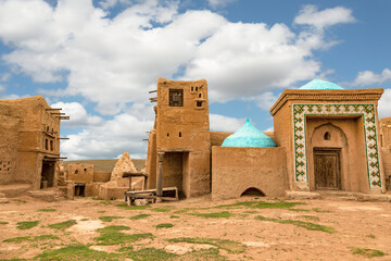 Panorama of Sarai-Batu. Scenery of the Medieval city, the capital of the Golden Horde. Stylization....