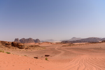 Desert of Wadi Rum in Jordan, Middle East