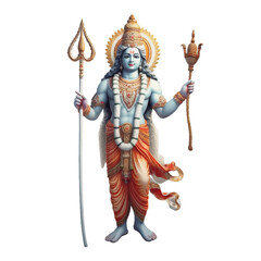 Hindu god watercolor illustration, generative AI