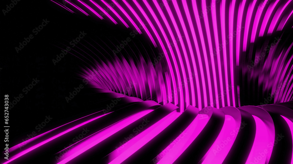 Poster striped lines move in flow of tunnel. design. striped lines move in flow of tunnel hole. lines move 