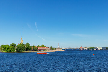 View of the Neva and the Peter and Paul Fortress.