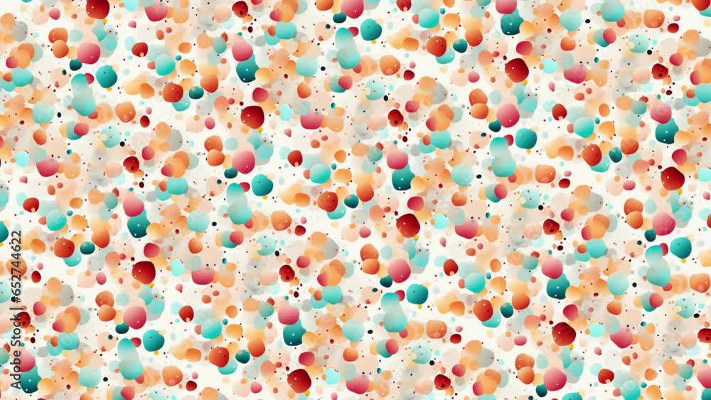 Poster abstract background with dots tiles moving
