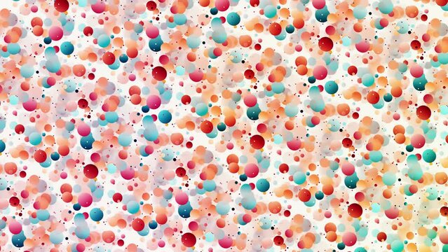 Abstract background with dots tiles moving