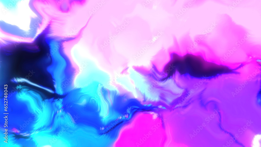Poster flickering energy pulses in colorful pattern of spot. motion. bright colorful spots move with electr