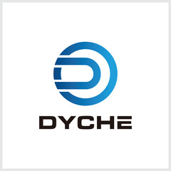 DC Logo Template.Abstract Initial Letter D and C Logo. Flat Vector Logo Design Template Element