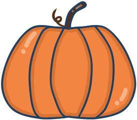 illustration of  pumpkin 