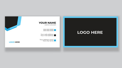 Creative presentation card with company logo.Visiting card for business and personal use.