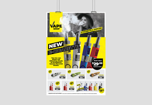 Vape Shop Vapes Galore Flyer Layout