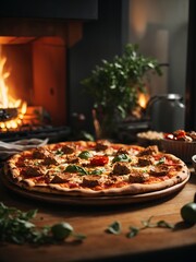 pizza in a box Generated by Ai 