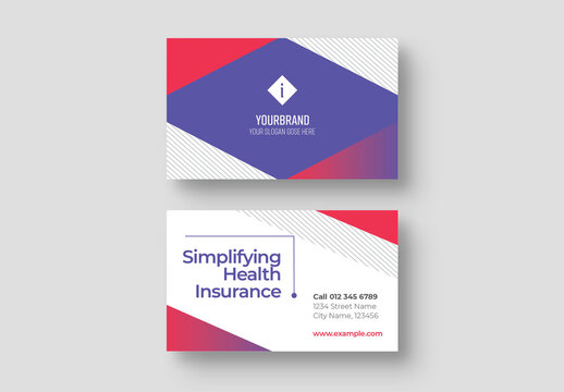 Business Corporate Card Layout in Modern Theme