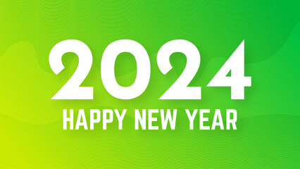 2024 Happy New Year on colorful background