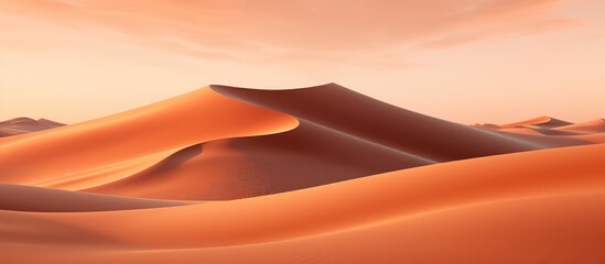Fototapeta na wymiar Sunrise at the Liwa desert sand dunes in Abu Dhabi UAE