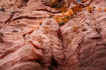 Fototapeten Particular geological formations in the Lame Rosse natural park in the Marche region © Antonio