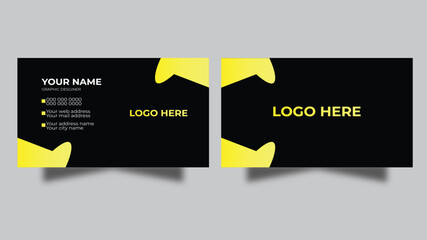 Minimal business card print template.