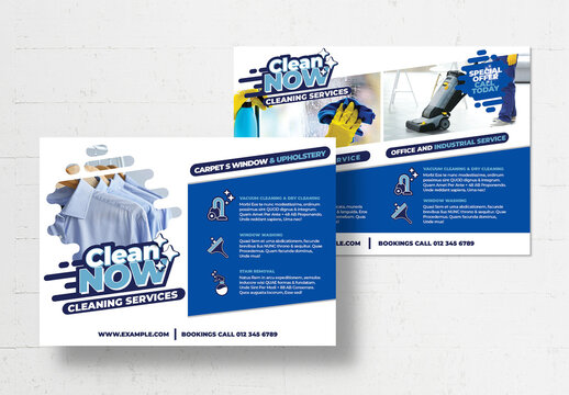 Professional Cleaning Service Flyer Layout