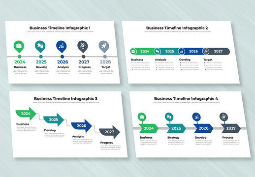 Business Timeline Infographic Design Template