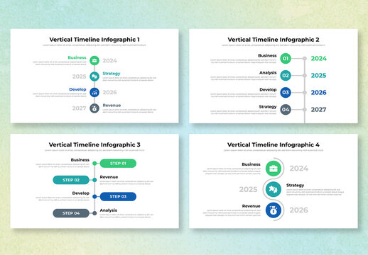 Vertical Timeline Infographic Design Template