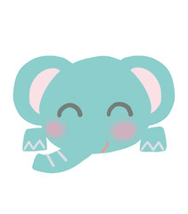 ぞうさん　ひょっこり　イラスト