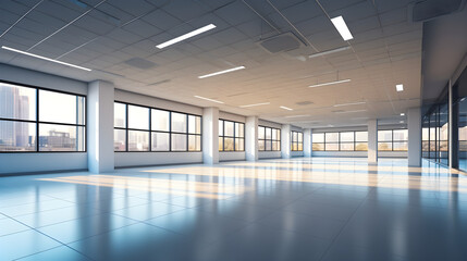 empty office space with an interior