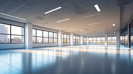 Obraz premium empty office space with an interior