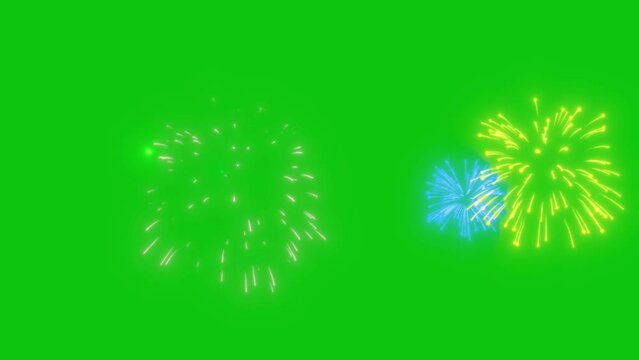 Fireworks in the night sky. Firework celebration. Festival concept like - Happy new year, green screen, explosion, new year, confetti, happy new year, fireworks alpha chanenl firewwork alpha, diwali, 