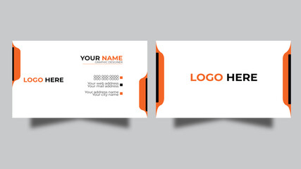 Creative business card vector design.Vector illustration design. Horizontal layout, Print ready.