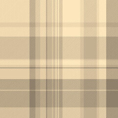 Fabric pattern check of tartan background seamless with a plaid vector textile texture.
