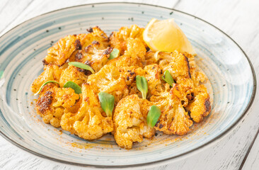 Garlic parmesan roasted cauliflower