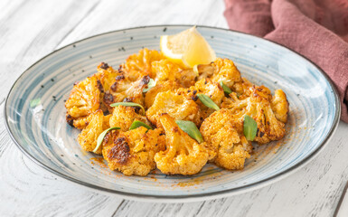 Garlic parmesan roasted cauliflower