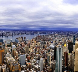 Fototapeta premium New York Skyline from Empire state building