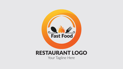 Restaurant food vector logo design fully editable high quality.