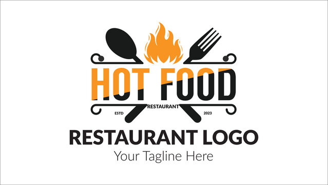 Restaurant vector logo design fully editable high quality.