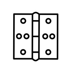 door hinge icon vector with line design