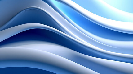 Light blue 3D wave texture futuristic abstract background.