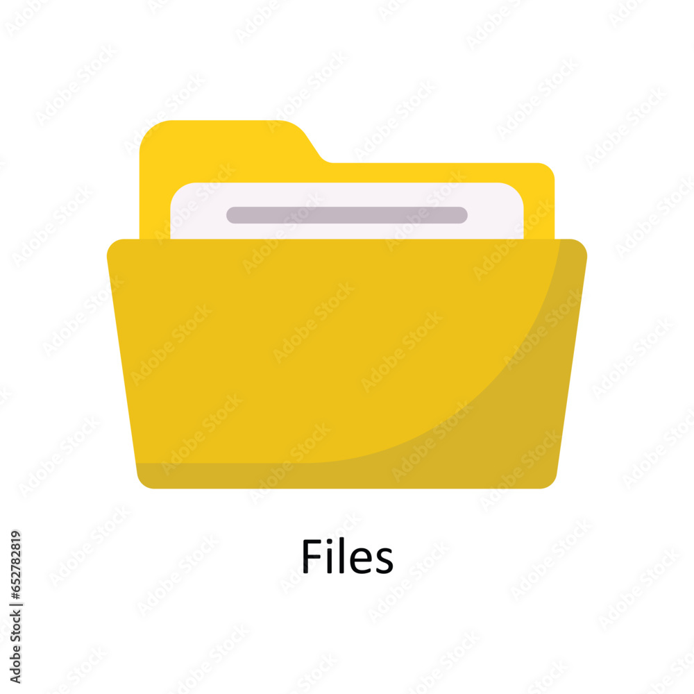 Poster files vector flat icon design illustration. symbol on white background eps 10 file
