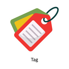 Tag vector Flat Icon Design illustration. Symbol on White background EPS 10 File