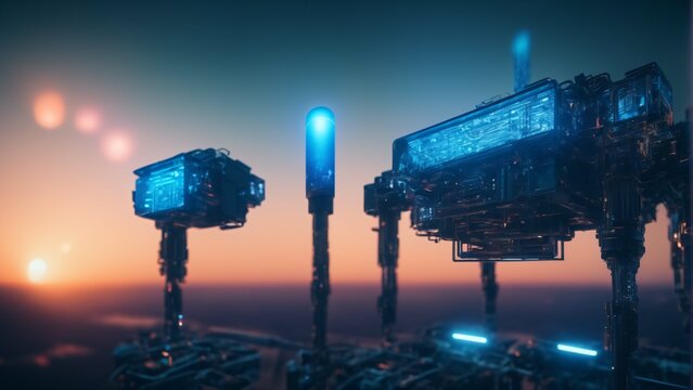 Cyber Network Internet illustration. Digital artwork in high resolution