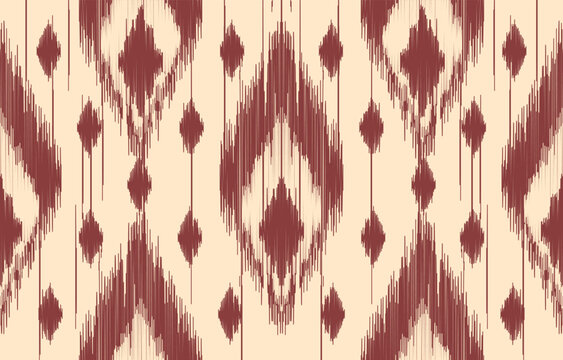 Ethnic abstract ikat art. Aztec ornament print. geometric ethnic pattern seamless  color oriental.  Design for background ,curtain, carpet, wallpaper, clothing, wrapping, Batik, vector illustration.