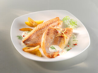 Rotbarschfilets, Fisch, Rotbarsch, fine dining, Tellergericht, 