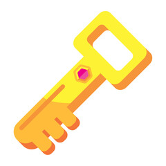 key video game golden icon
