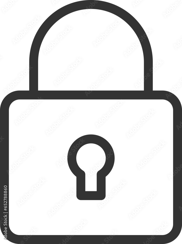 Poster close icon vector sign. cancel symbol padlock web design. error