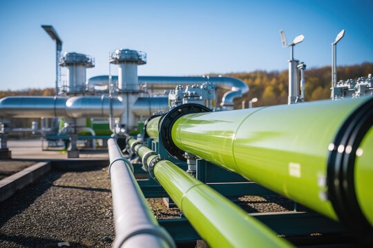 Green Hydrogen pipelines in a H2 facility
