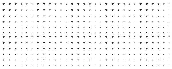 Halftone gradient of triangle background. Simple pattern vector illustration